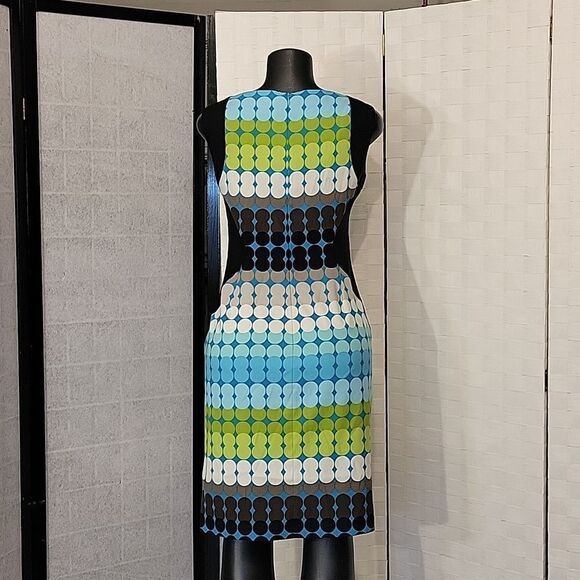 BRAND NEW LONDON TIMES MULTI-COLOR POLKA-DOT WOMEN'S DRESS - Picture 5 of 14